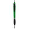 Turbo Ballpoint Pen With Rubber Grip in green-and-black-solid
