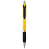 Turbo Ballpoint Pen With Rubber Grip in yellow-and-black-solid