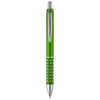 Bling ballpoint pen with aluminium grip in green
