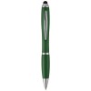 Nash stylus ballpoint pen with coloured grip in Hunter Green