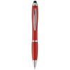 Nash stylus ballpoint pen with coloured grip in Red