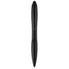 Nash stylus ballpoint pen with coloured grip in black-solid