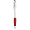 Nash stylus ballpoint with coloured grip in Silver