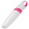Picasso highlighter with carabiner in white-solid-and-pink