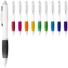 Nash ballpoint pen white barrel and coloured grip in White