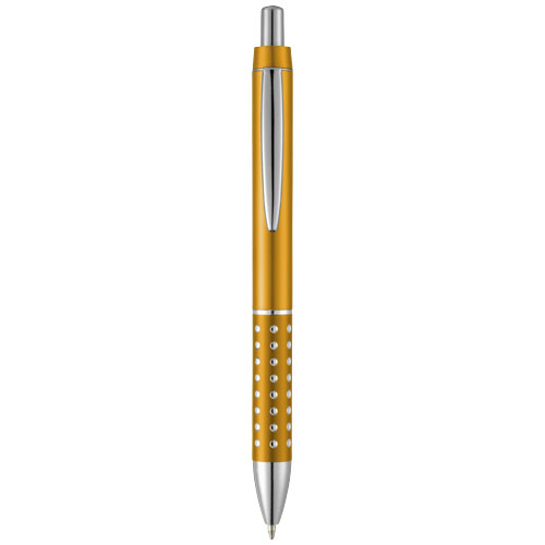 Bling ballpoint pen with aluminium grip in orange