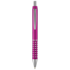 Bling ballpoint pen with aluminium grip in pink