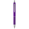 Bling ballpoint pen with aluminium grip in purple