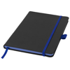 Colour-edge A5 hard cover notebook in black-solid-and-royal-blue