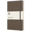 Moleskine Classic L hard cover notebook - ruled in Earth Brown