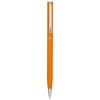 Slim aluminium ballpoint pen in Orange