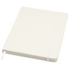 Bass A5 recycled hard cover notebook with lined pages in White