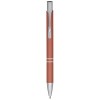 Moneta soft touch ballpoint pen (black ink) in Brick