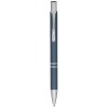 Moneta soft touch ballpoint pen (black ink) in Hale Blue