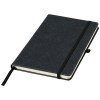 Atlana leather pieces notebook in Solid Black