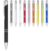 Moneta anodized aluminium click ballpoint pen in Orange