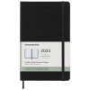 12M weekly L hard cover planner in Solid Black