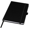 Honua A5 recycled paper notebook with recycled PET cover in Solid Black