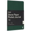 Karst® A6 stone paper softcover pocket journal - blank in Dark Green