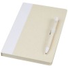 Dairy Dream A5 size reference recycled milk cartons notebook and ballpoint pen set in White