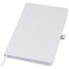Fabianna crush paper hard cover notebook in White