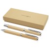 Apolys bamboo ballpoint and rollerball pen gift set  in Natural