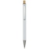 Cyrus recycled aluminium ballpoint pen in White