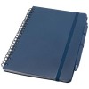 Thalaasa A5 ocean-bound hard cover notebook with ballpoint pen (black ink) in Ocean Blue