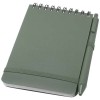 Thalaasa A6 hard cover ocean-bound notebook with ballpoint pen (black ink) in Heather Green