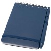 Thalaasa A6 hard cover ocean-bound notebook with ballpoint pen (black ink) in Ocean Blue