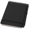 Thalaasa A6 hard cover ocean-bound notebook with ballpoint pen (black ink) in Solid Black