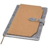 Viviana A5 recycled felt and cork notebook in Natural