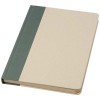 Liliana A5 sugar cane plastic hard cover notebook in Heather Green