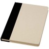 Liliana A5 sugar cane plastic hard cover notebook in Solid Black