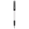 Hemisphere colour blocking fountain pen with palladium trim in White