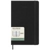 Moleskine hard cover 12 month L weekly planner vertical in Solid Black