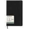 Moleskine horizontal hard cover 12 month L weekly planner in Solid Black