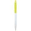 Unica recycled plastic ballpoint pen (blue ink) in Lime Green