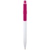 Unica recycled plastic ballpoint pen (blue ink) in Magenta