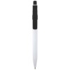 Unica recycled plastic ballpoint pen (blue ink) in Solid Black