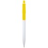 Unica recycled plastic ballpoint pen (blue ink) in Yellow