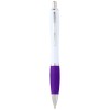 Nash recycled plastic ballpoint pen (black ink) in Purple