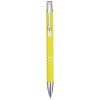 Moneta recycled aluminium ballpoint pen (blue ink) in Yellow