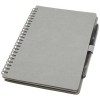 Slate reusable soft cover notebook and pen set (black ink) in Grey