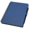 Slate reusable soft cover notebook and pen set (black ink) in Navy