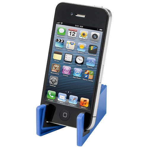 Slim device stand for tablets and smartphones in royal-blue