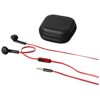 Fusion earbuds in black-solid-and-red