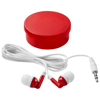 Versa earbuds in transparent-red-and-white-solid