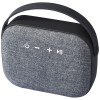 Woven fabric Bluetooth® speaker in Solid Black