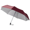 Alex 21.5'' foldable auto open/close umbrella in burgundy-and-silver